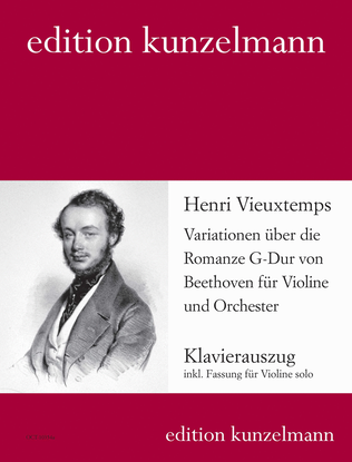 Book cover for Variations on the Romance in G major by Beethoven