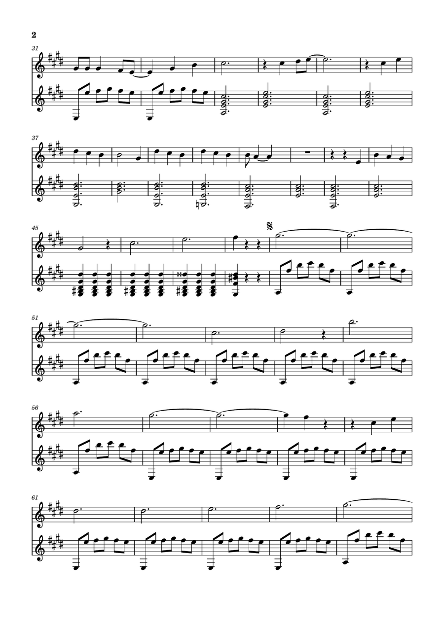 Golden Hour Acoustic Guitar scores gallery preview page 3