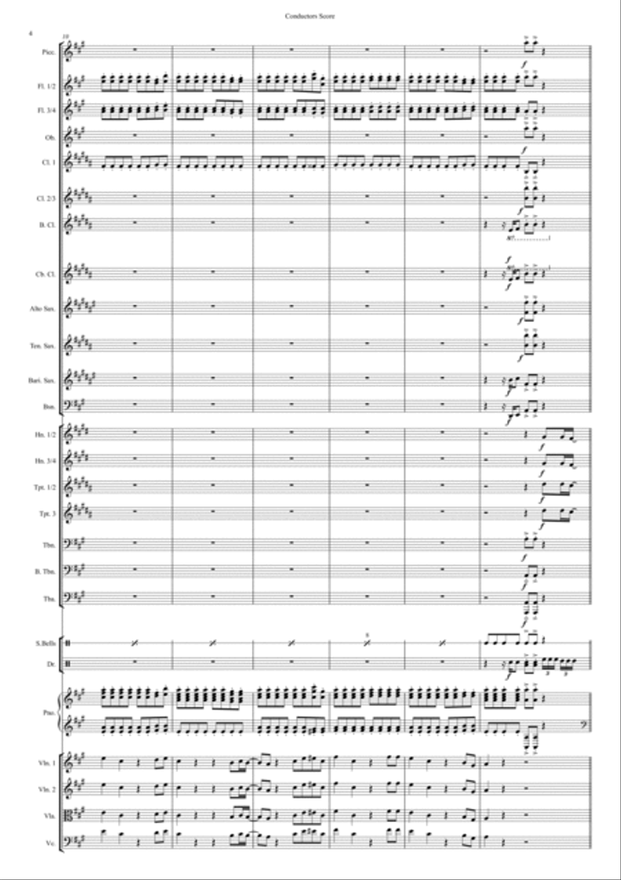 Merry Christmas Everyone Full Orchestra scores gallery preview page 4