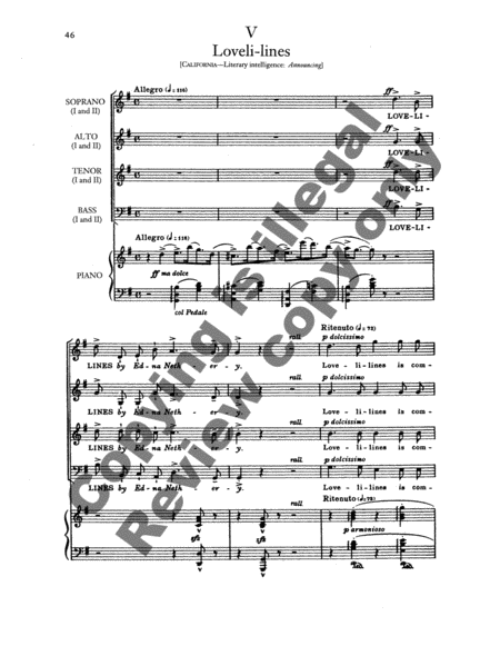 Americana (The American Mercury) (Choral Score)