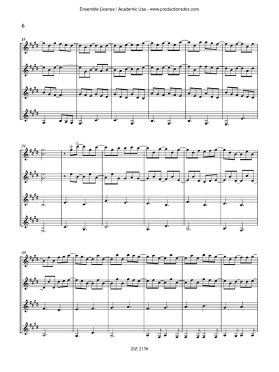 Elegance - Suspensions Guitar Ensemble scores gallery preview page 6