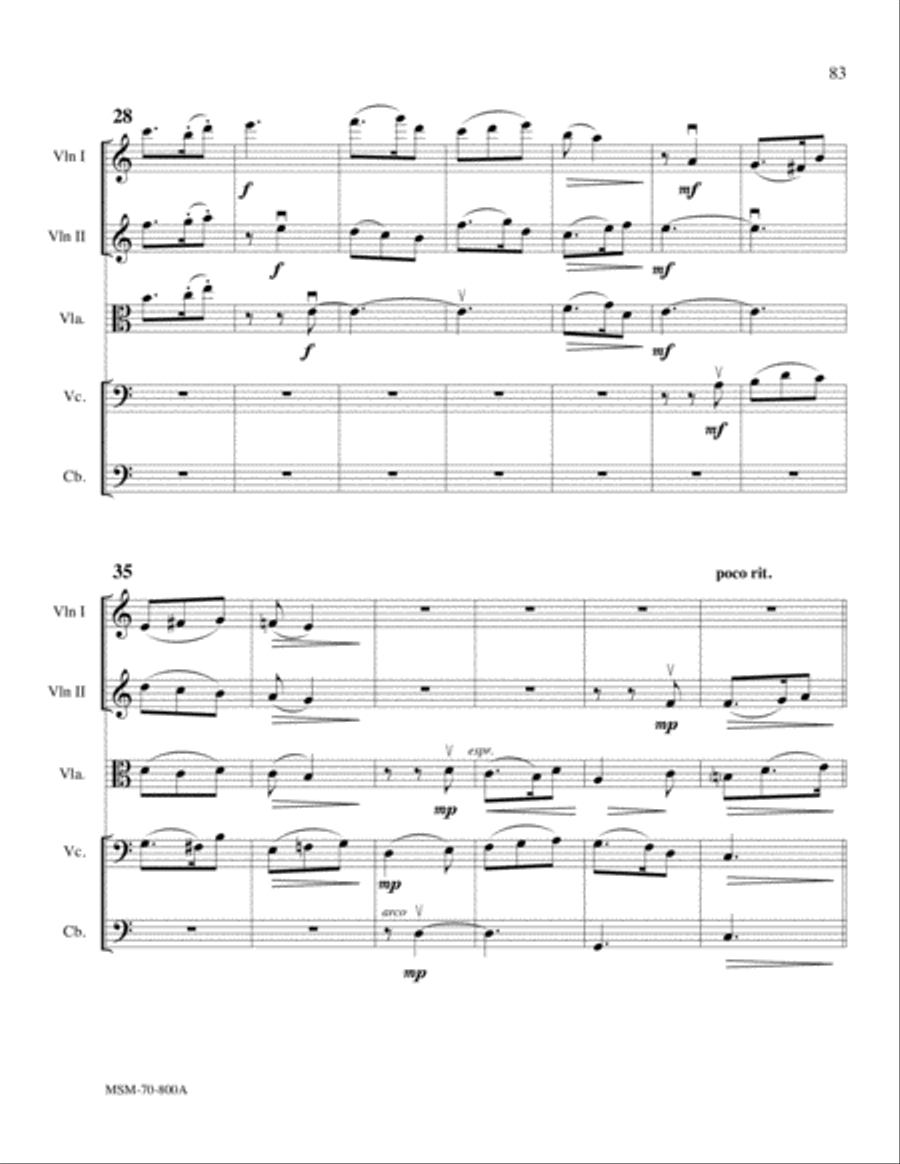 Serenade (Orchestra Score) Choir scores gallery preview page 16