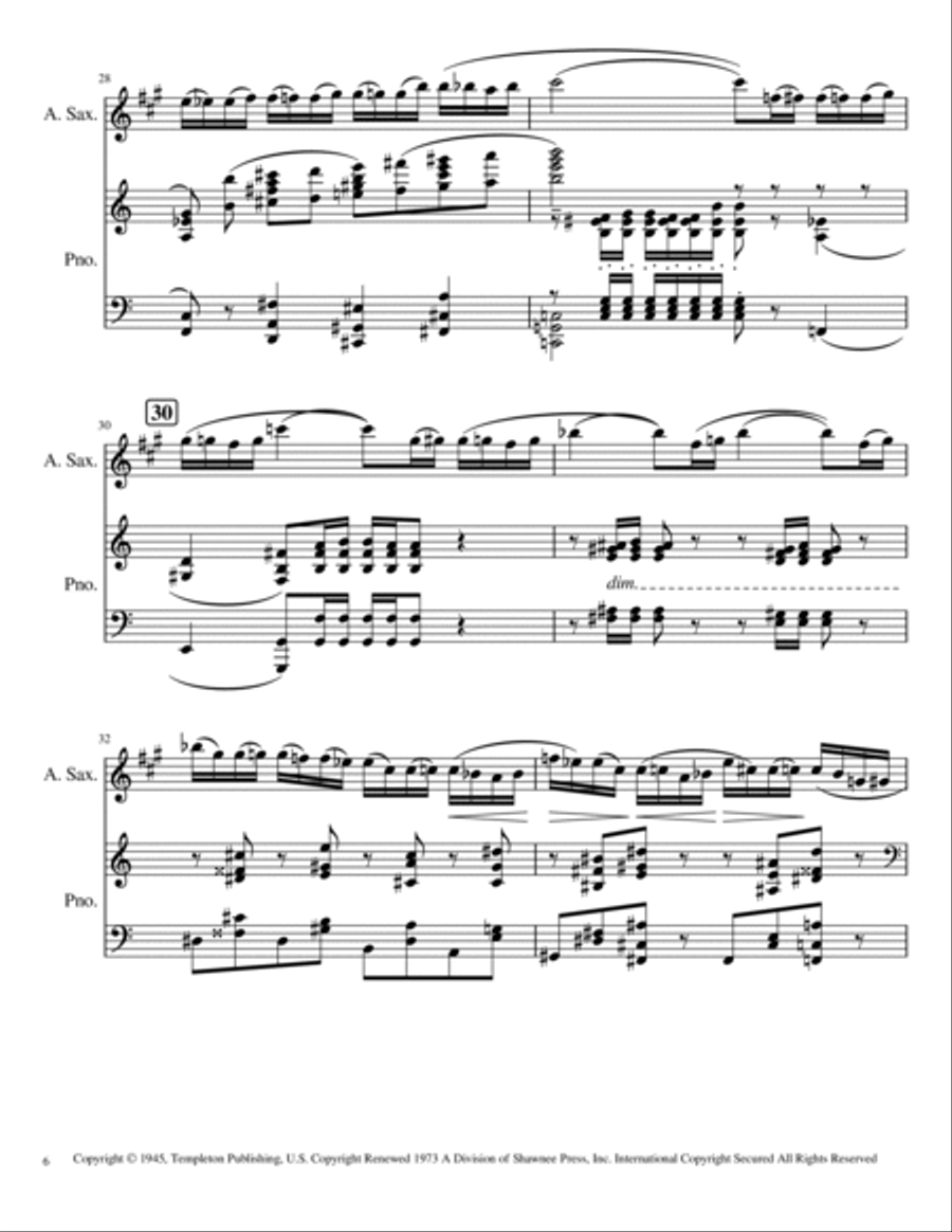 Sonata Op. 19 by Paul Creston Alto Saxophone Digital Sheet Music Sheet Music Plus