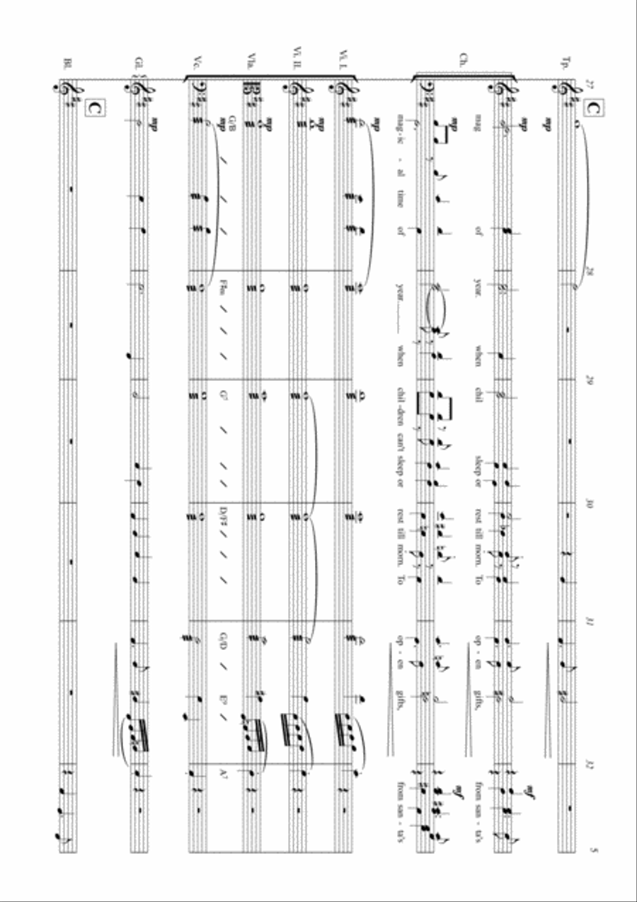 CHRISTMAS IS HERE for Chorus & Orchestra Choir scores gallery preview page 6