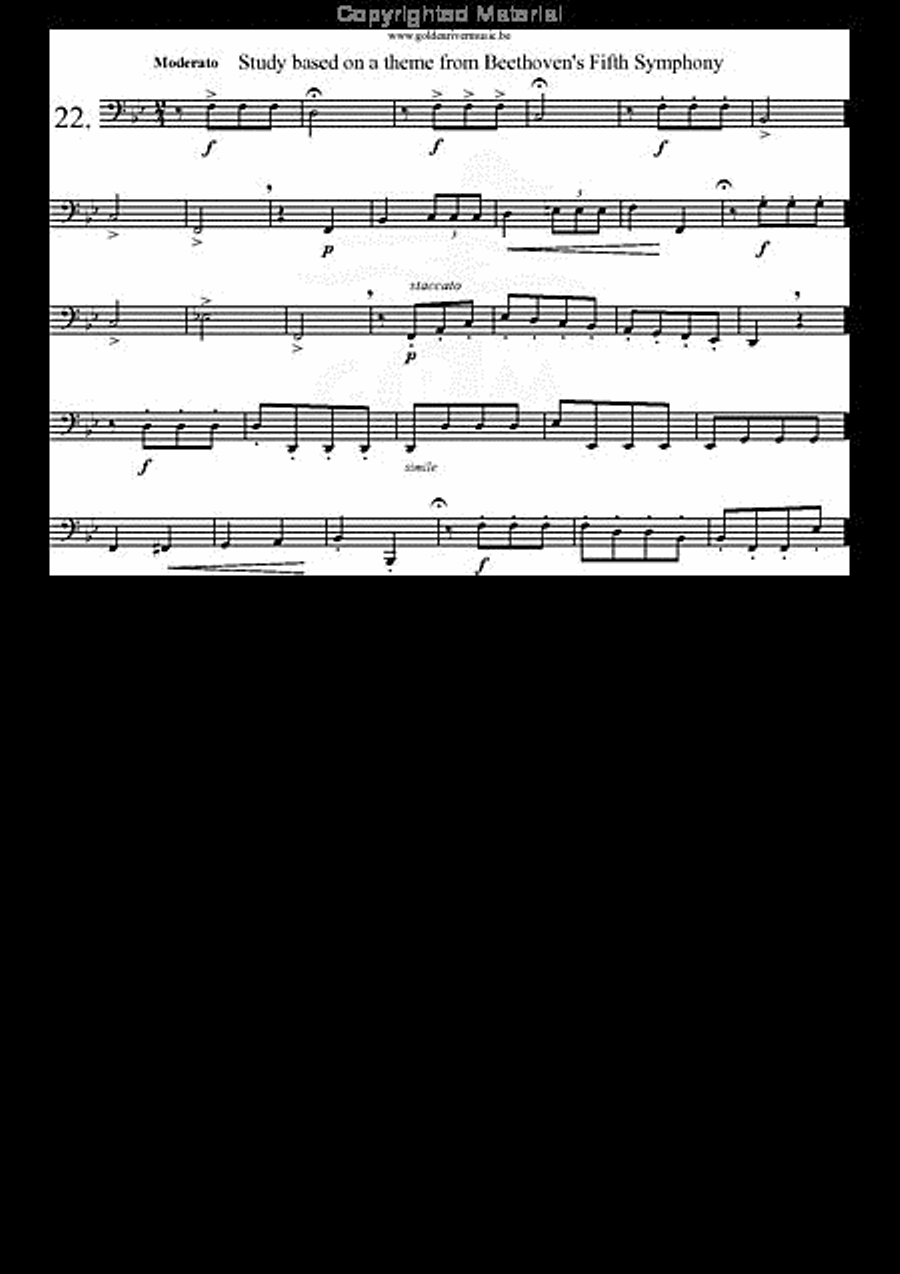 34 Studies for Tuba Volume 1 Tuba scores gallery preview page 23