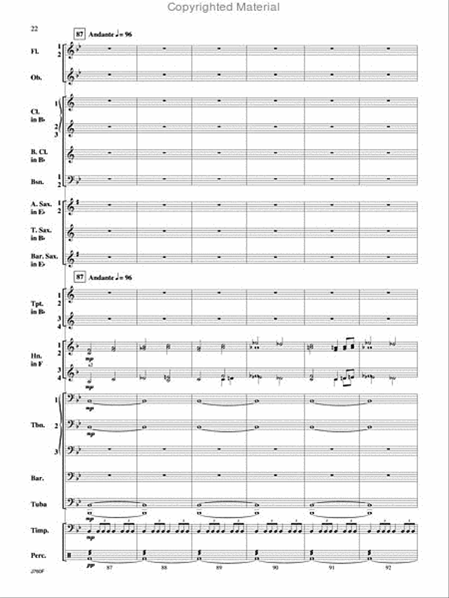 Triumphal Ode Triumphal Ode Concert Band scores gallery preview page 23