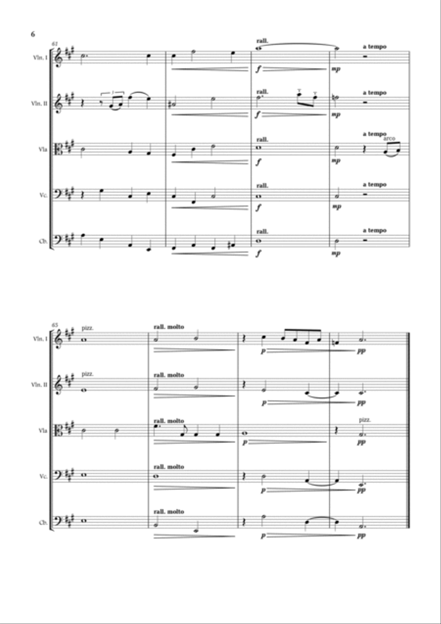 White Christmas String Quintet scores gallery preview page 6