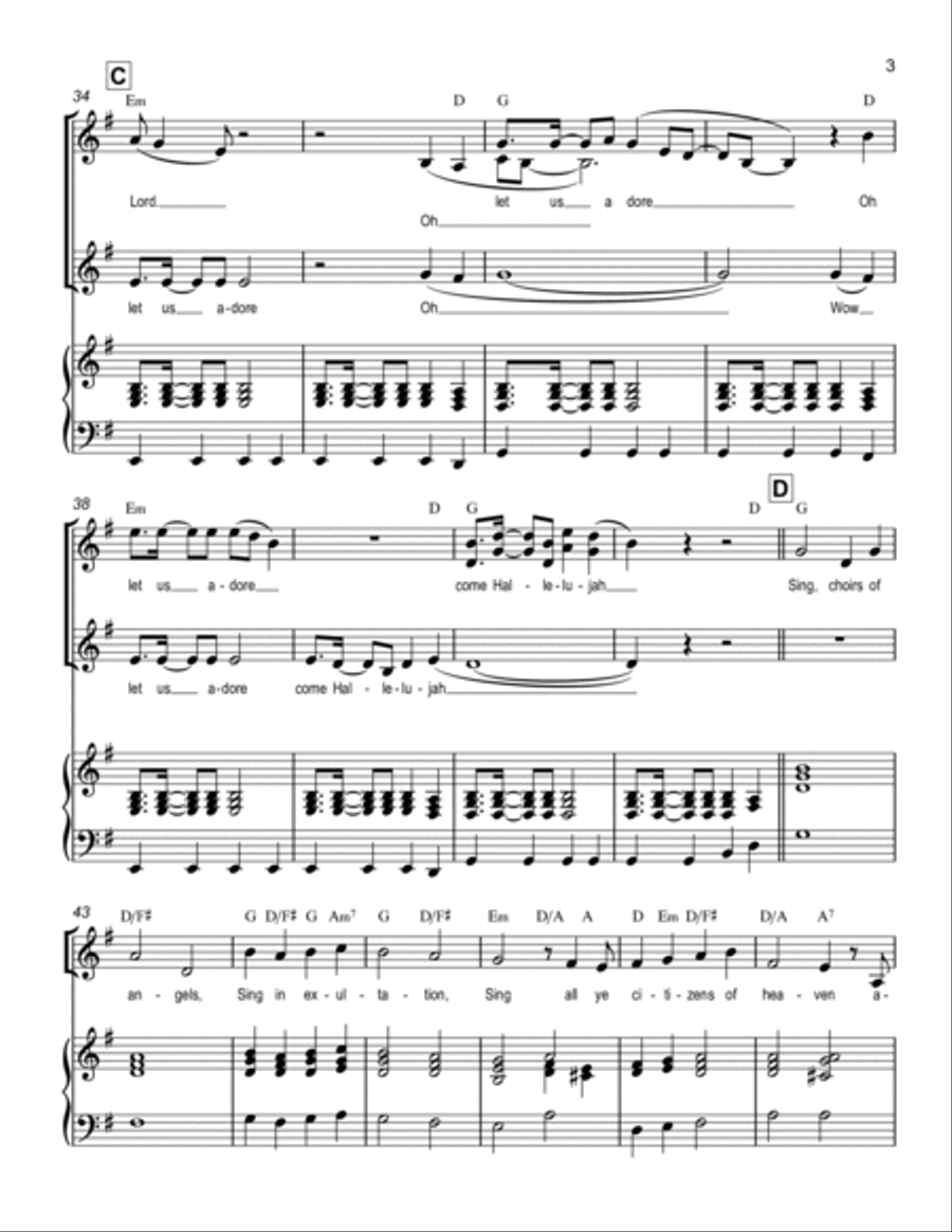 O Come All Ye Faithful O Come All Ye Faithful Voice scores gallery preview page 3
