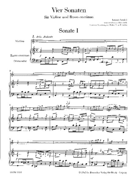 4 Sonatas - Urtext