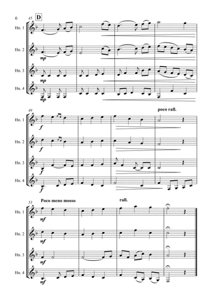 The First Noel - Christmas Carol - for Horn Quartet image number null