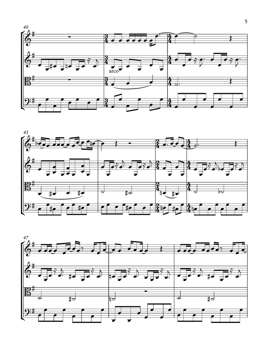 Blackbird Blackbird String Quartet scores gallery preview page 6