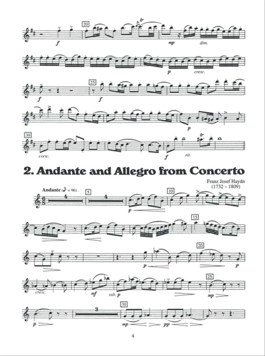 Solo Pieces for the Advanced Clarinetist Clarinet scores gallery preview page 5
