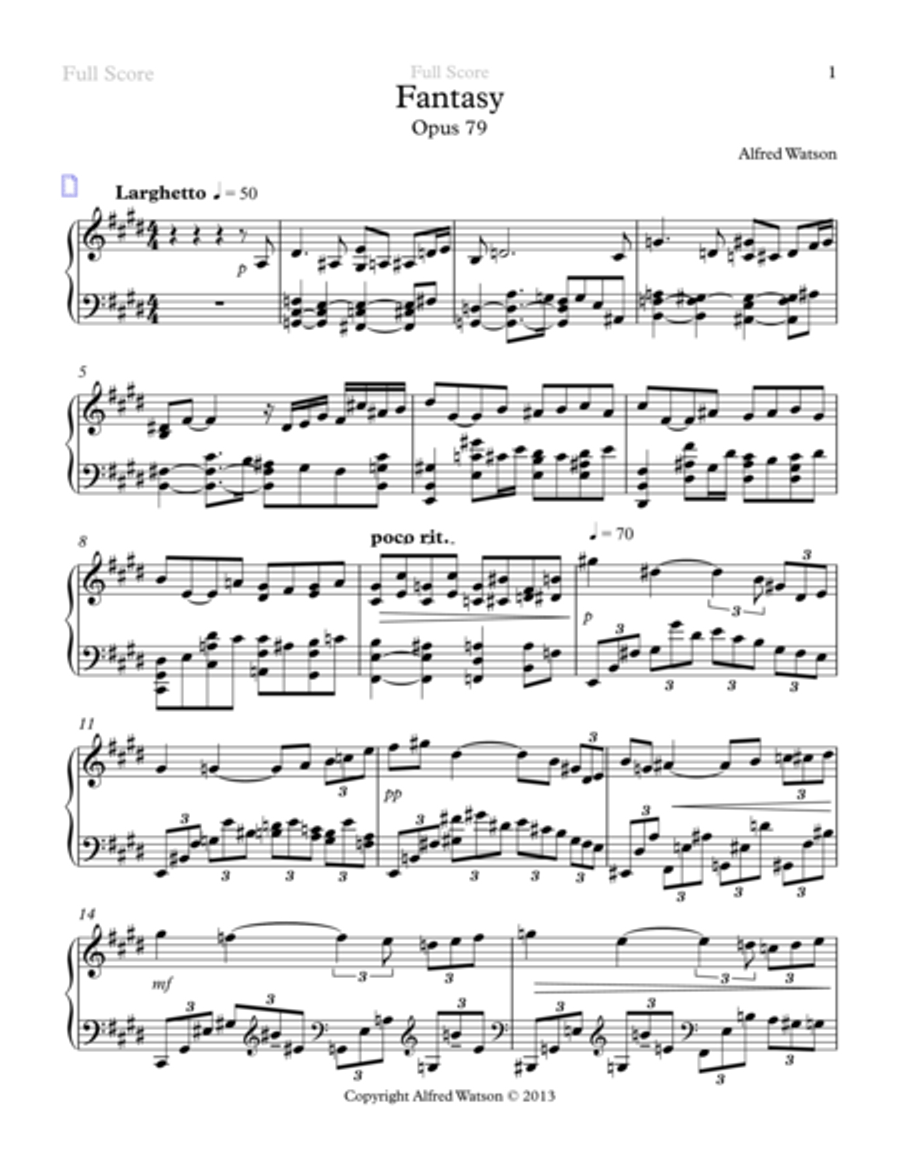 Fantasy Opus 79 Fantasy Opus 79 Piano Solo scores gallery preview page 3