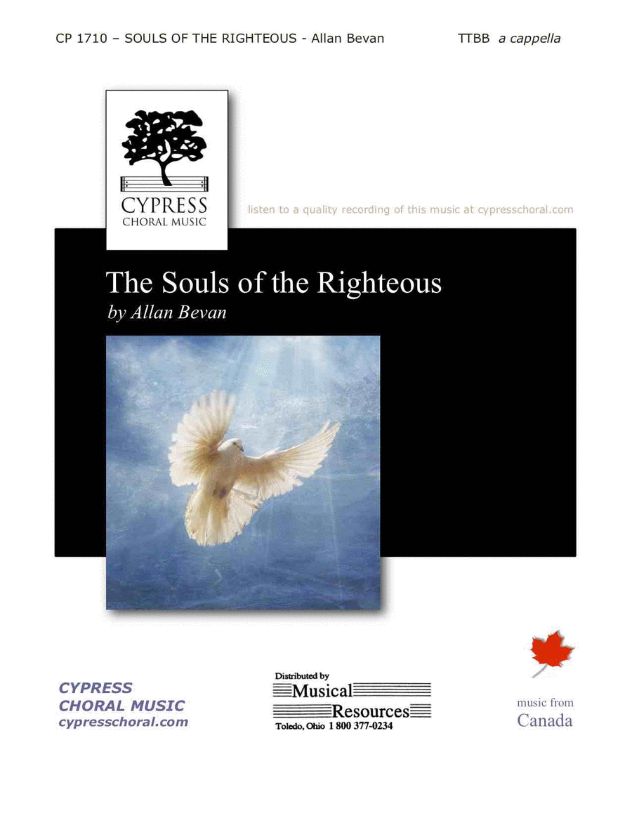 The Souls Of The Righteous TTBB scores gallery preview page 1