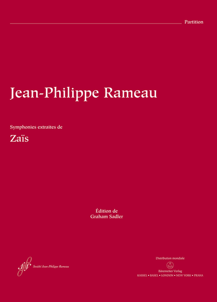 Zaïs RCT 60 by Jean-Philippe Rameau Orchestra - Sheet Music