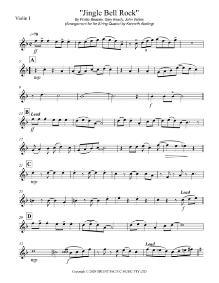 Jingle Bell Rock by John Vallins Cello - Digital Sheet Music