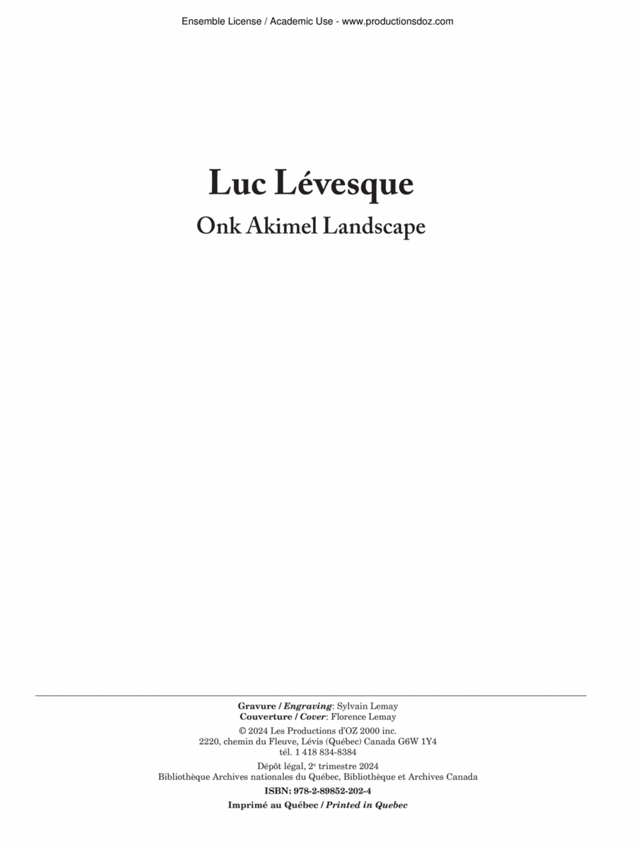 Onk Akimel Landscape Onk Akimel Landscape Guitar Ensemble scores gallery preview page 1
