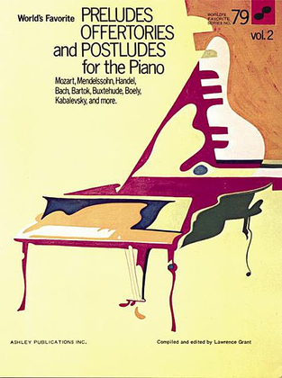 Book cover for Preludes, Offertories and Postludes for the Piano – Volume 2