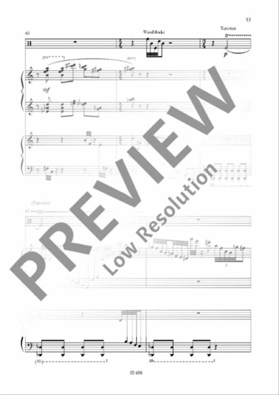 Poème Poème Percussion scores gallery preview page 13