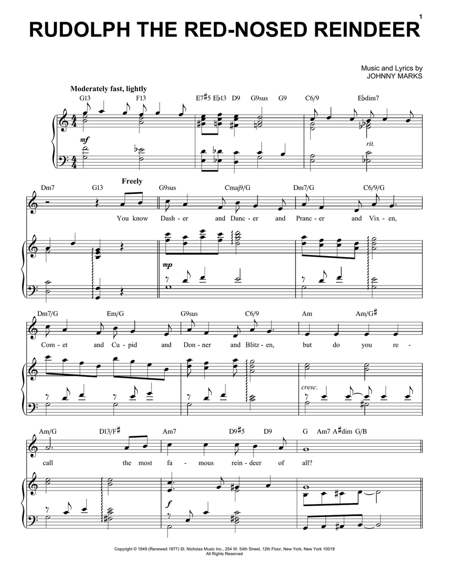 Rudolph The Red-Nosed Reindeer [Jazz Version] (arr. Brent Edstrom)