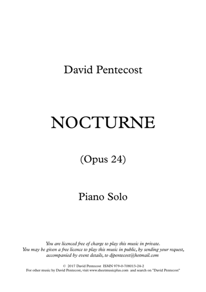 Nocturne Opus 24 image number null