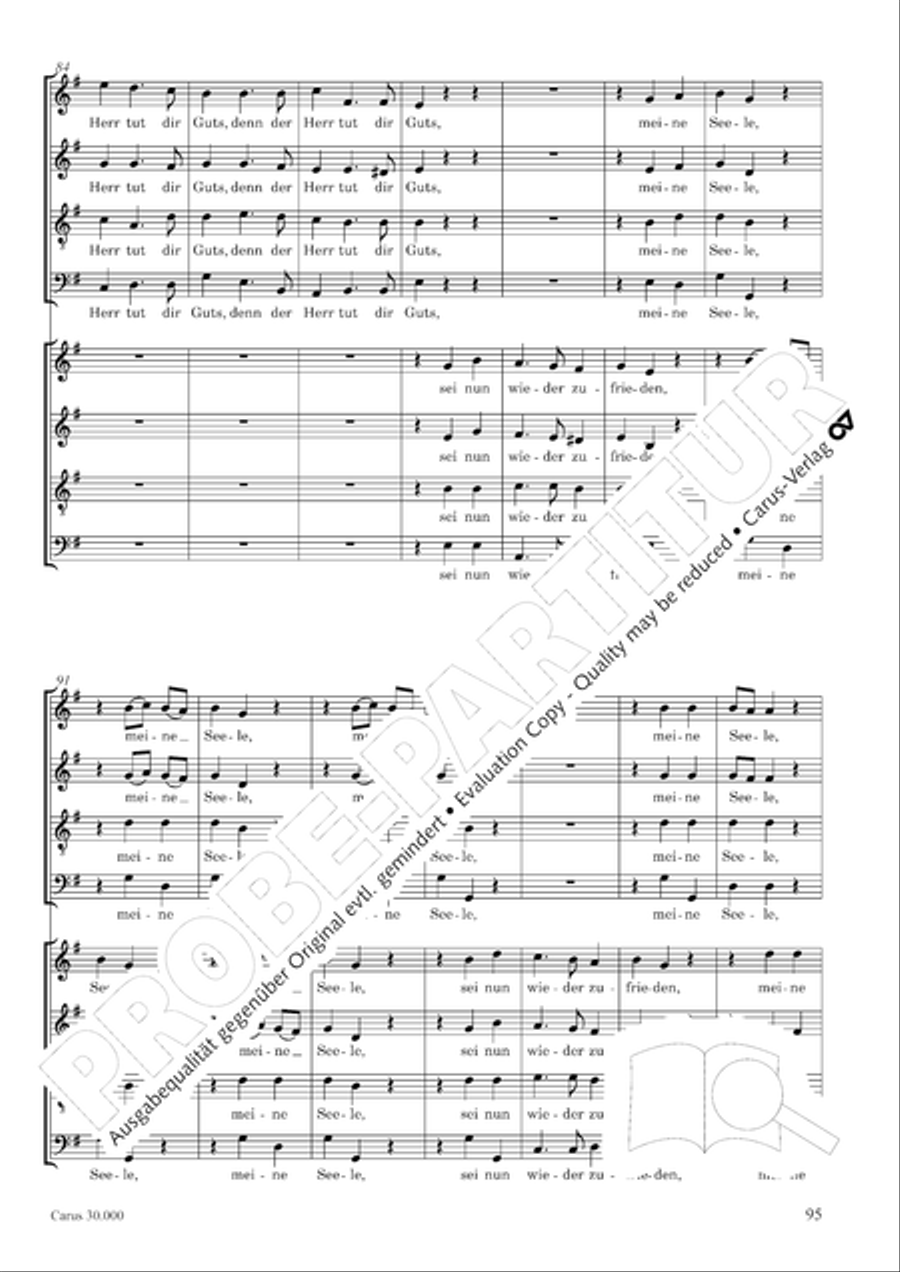 J.L. Bach: The complete motets Choir scores gallery preview page 102