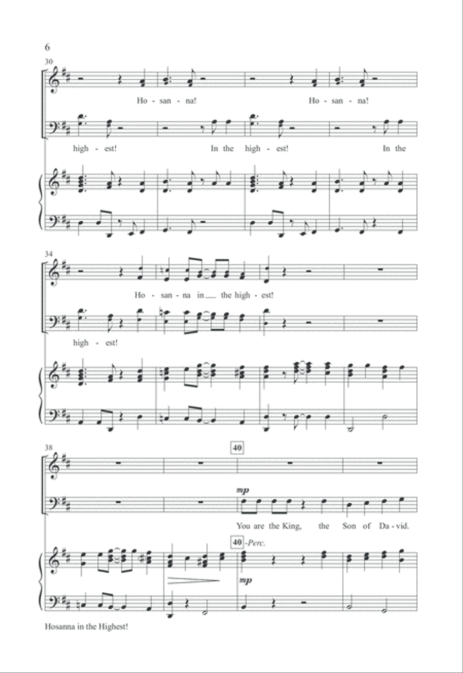 Hosanna in the Highest! 4-Part scores gallery preview page 5