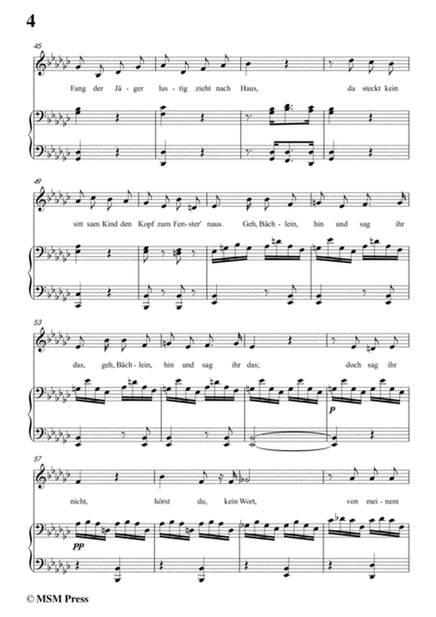 Schubert-Eifersucht und Stolz,from 'Die Schöne Müllerin',Op.25 No.15,in e flat minor,for Voice&Pno image number null