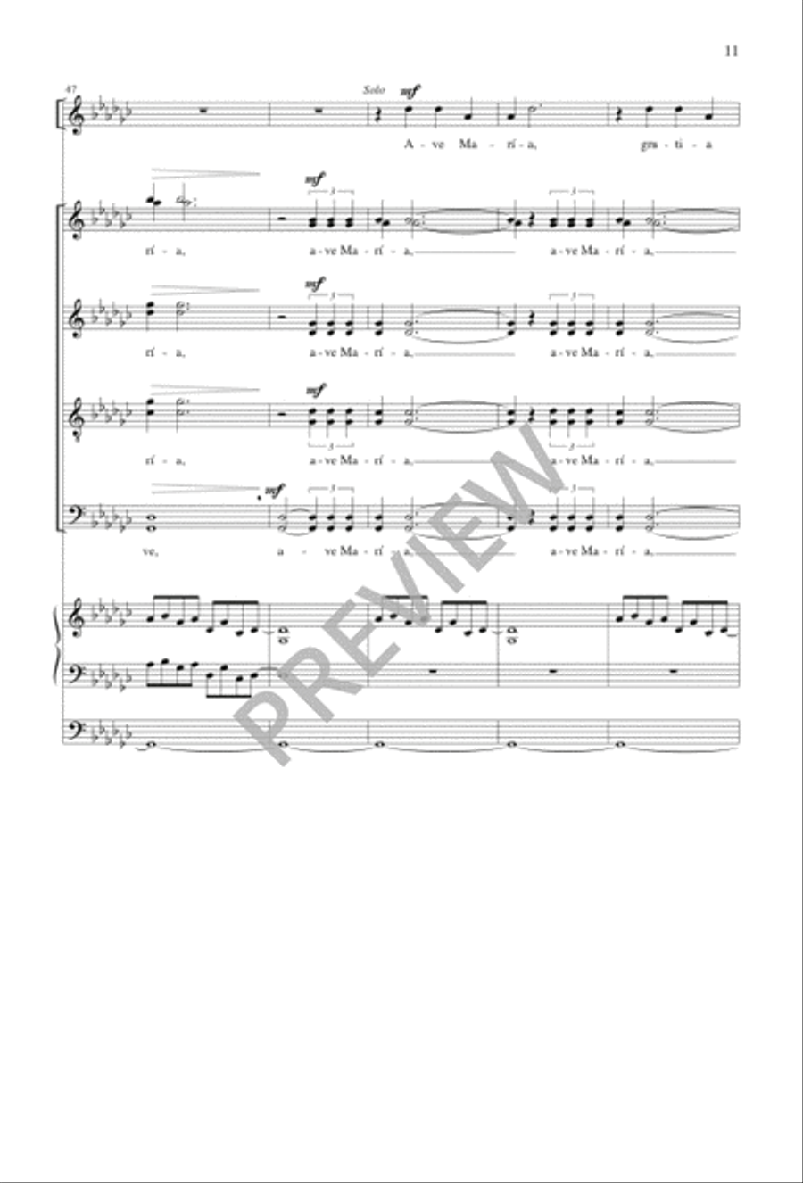 Ave Maria Ave Maria SSAATTBB scores gallery preview page 11