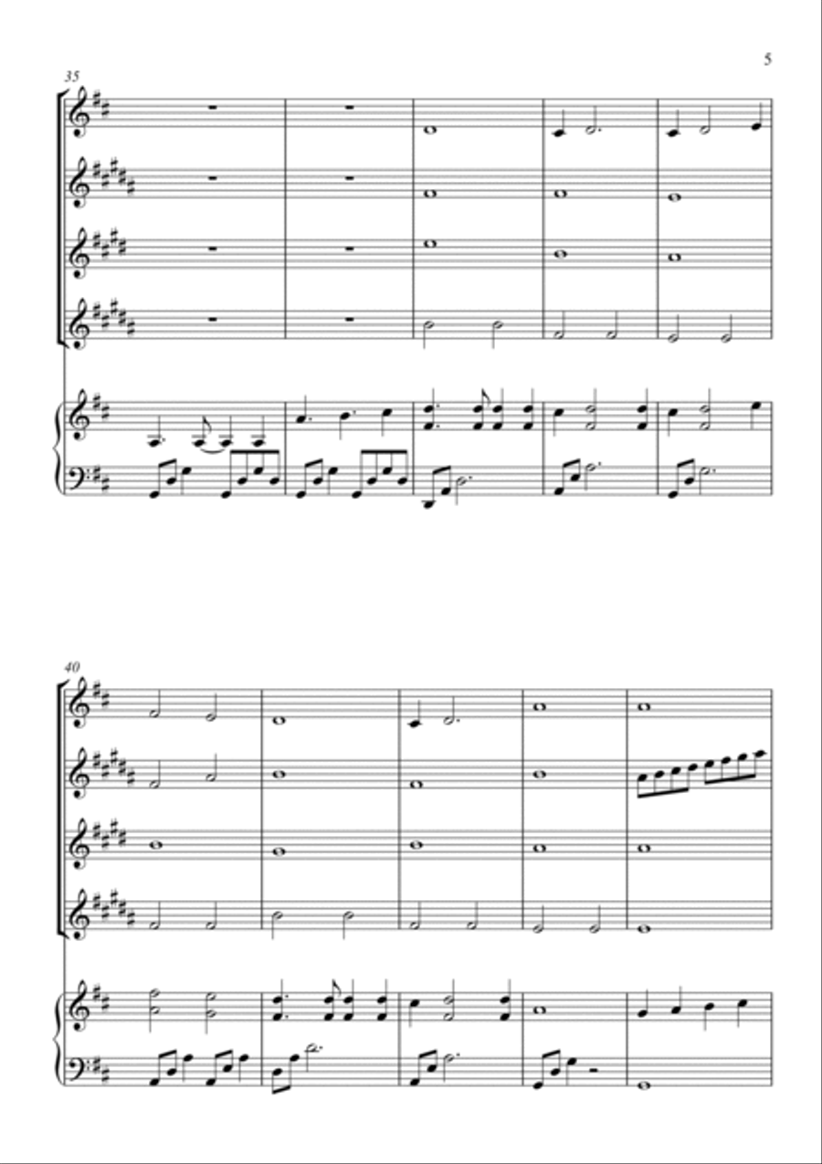 My Heart Will Go On (love Theme From 'titanic') Small Ensemble scores gallery preview page 5