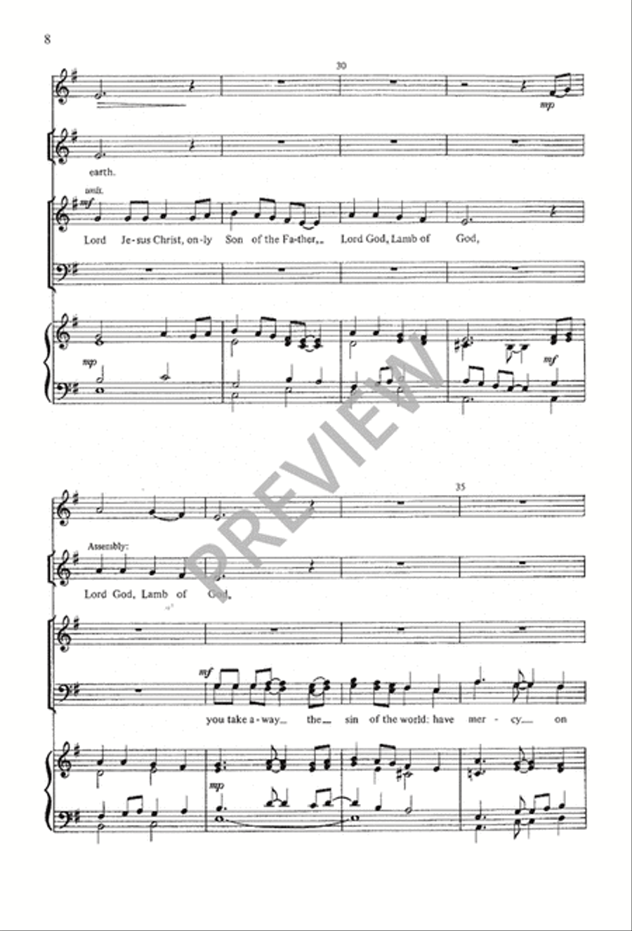 A Mass of Life A Mass of Life 4-Part scores gallery preview page 8