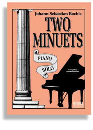 Book cover for Bach's Two Minuets * Piano Solo