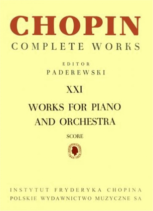 Book cover for Complete Works XXI: Works For Piano and Orchestra