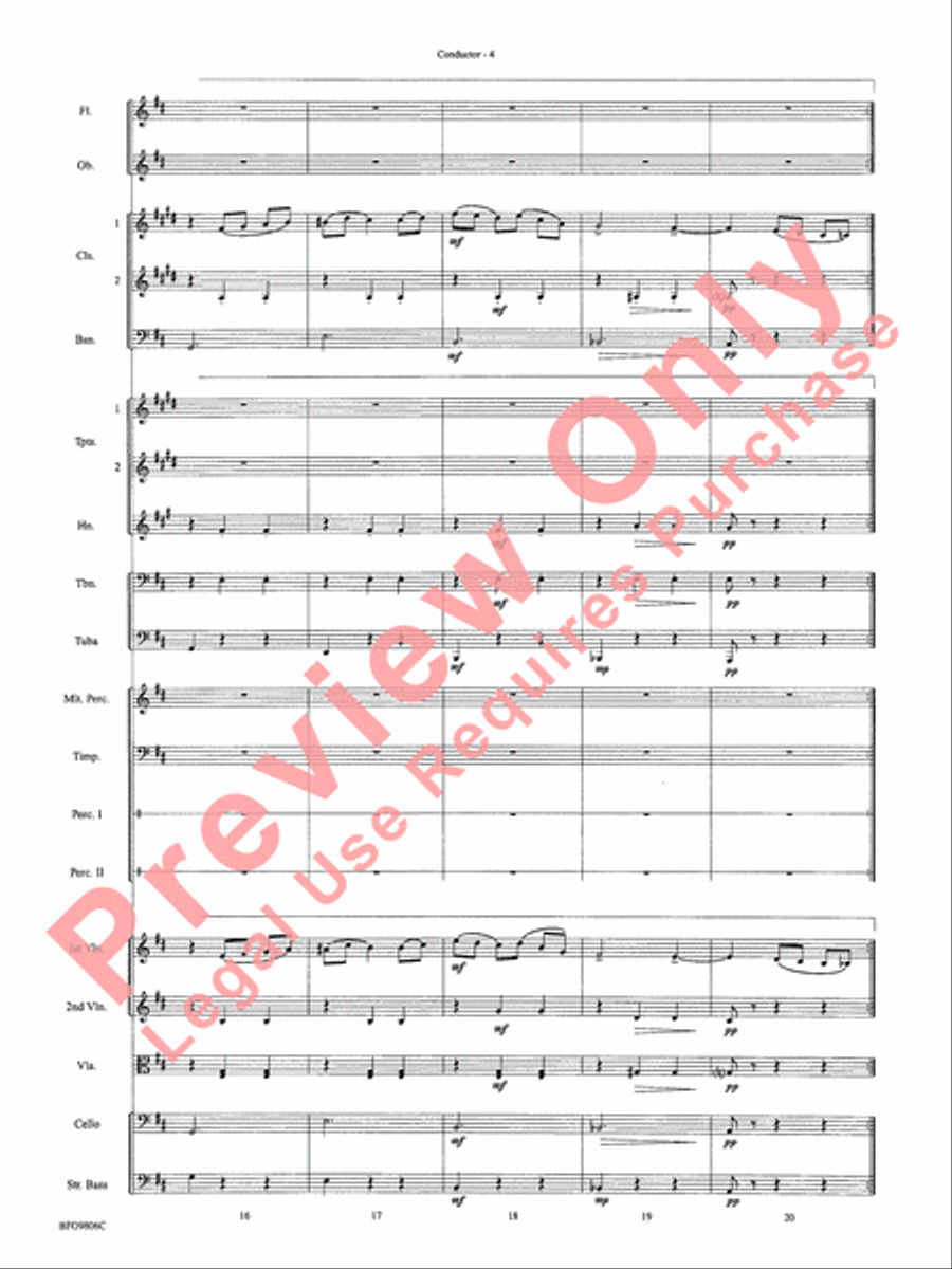 Waltz of the Flowers (from The Nutcracker Suite) Full Orchestra scores gallery preview page 7