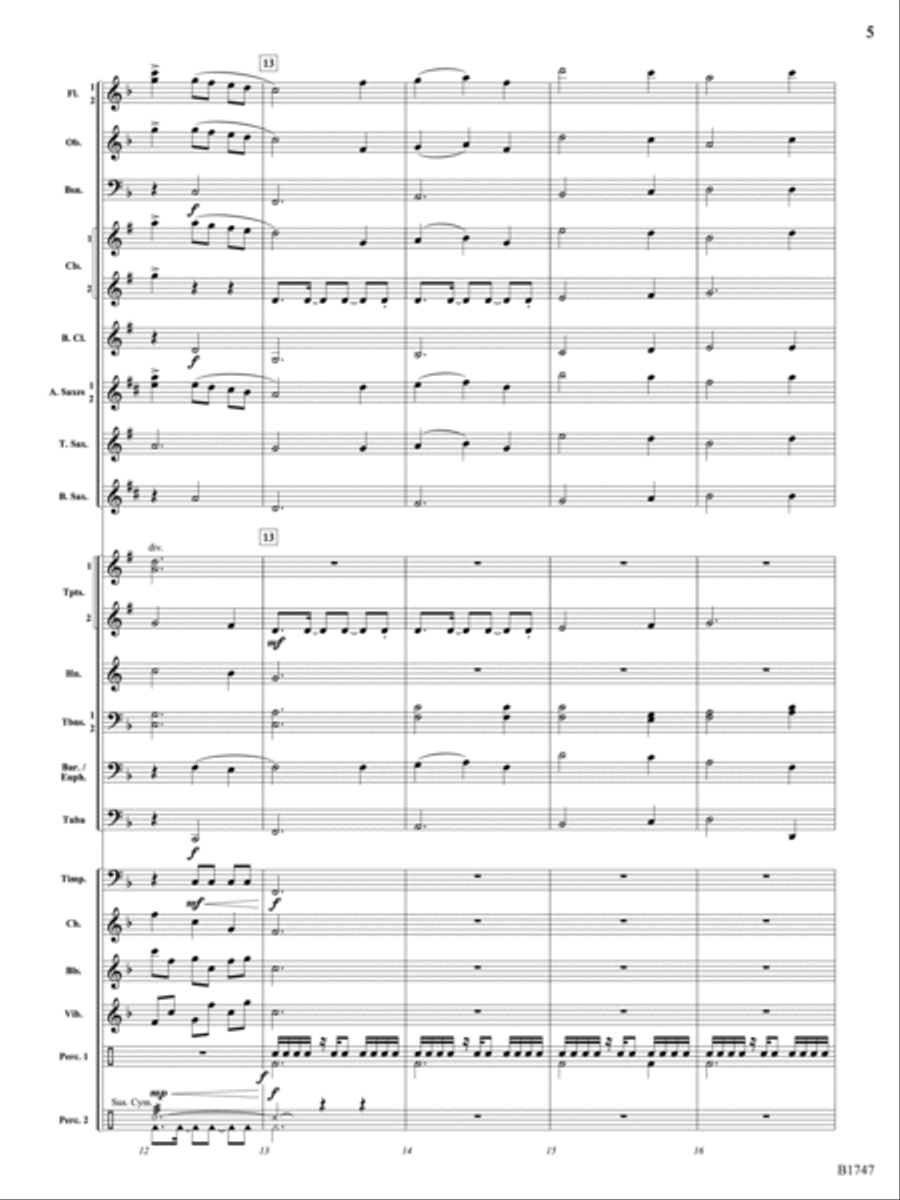 Boom and Bust: Score Concert Band scores gallery preview page 5