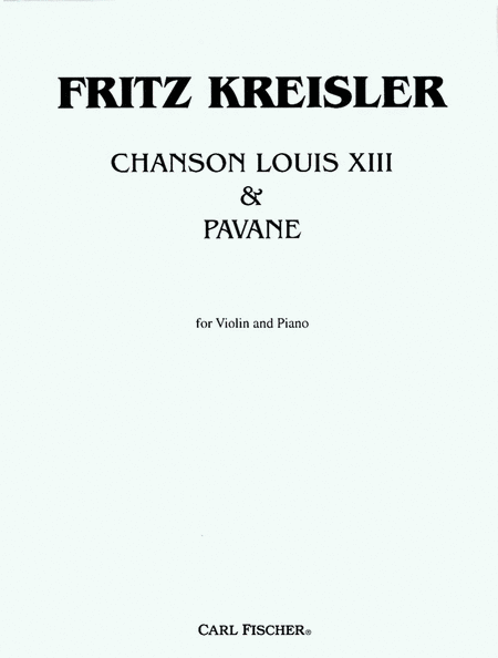 Chanson Louis 13/Pavane