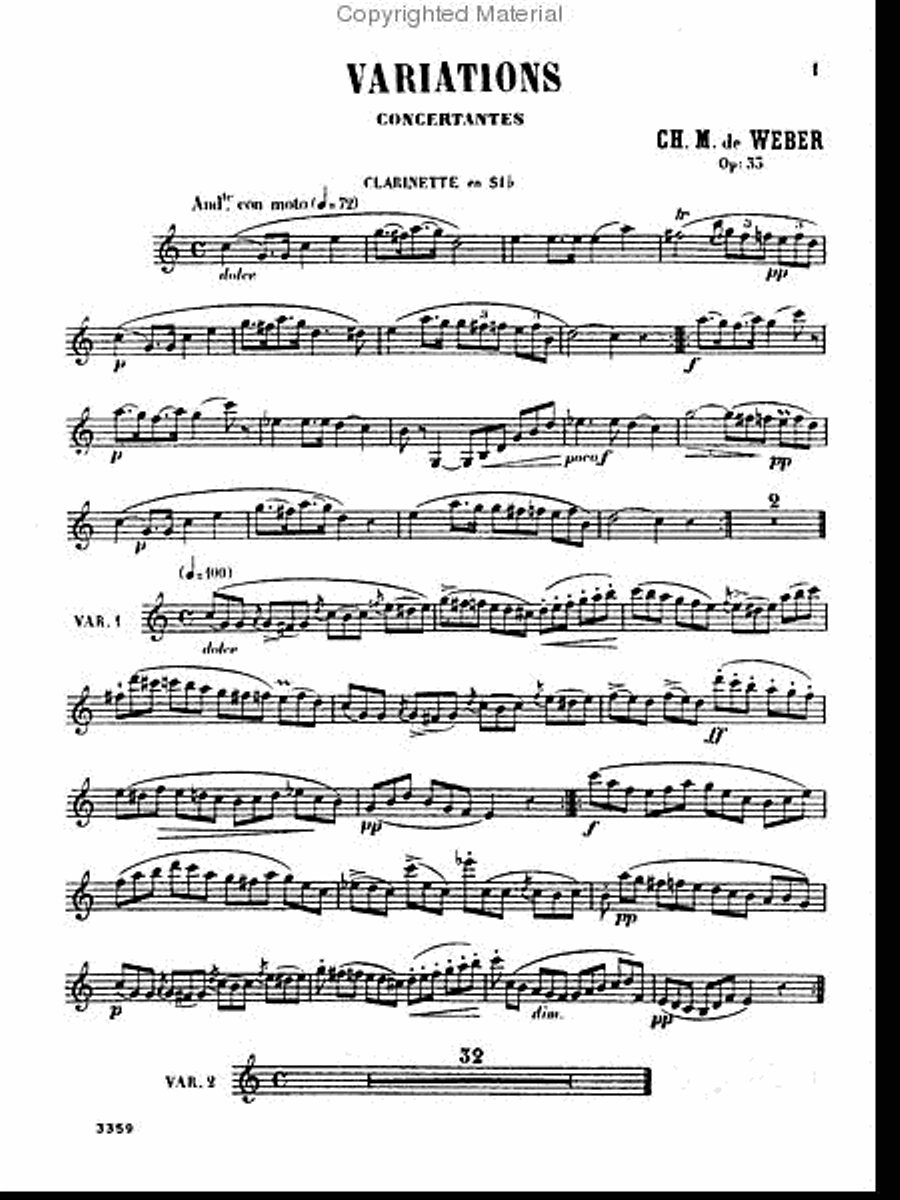 Variations, Op. 33 Small Ensemble scores gallery preview page 3