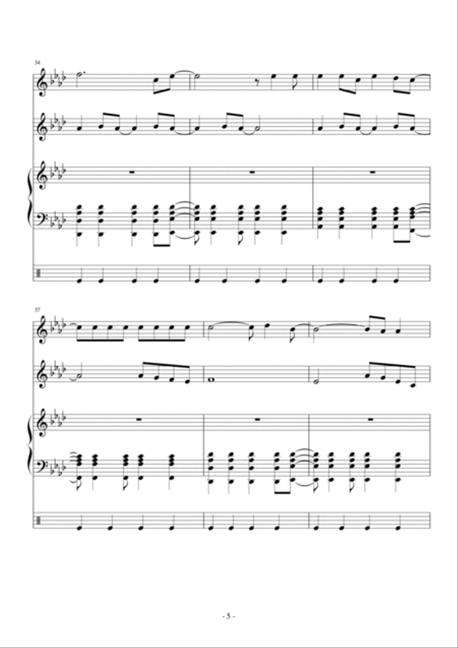 Viva La Vida Viva La Vida Voice scores gallery preview page 5
