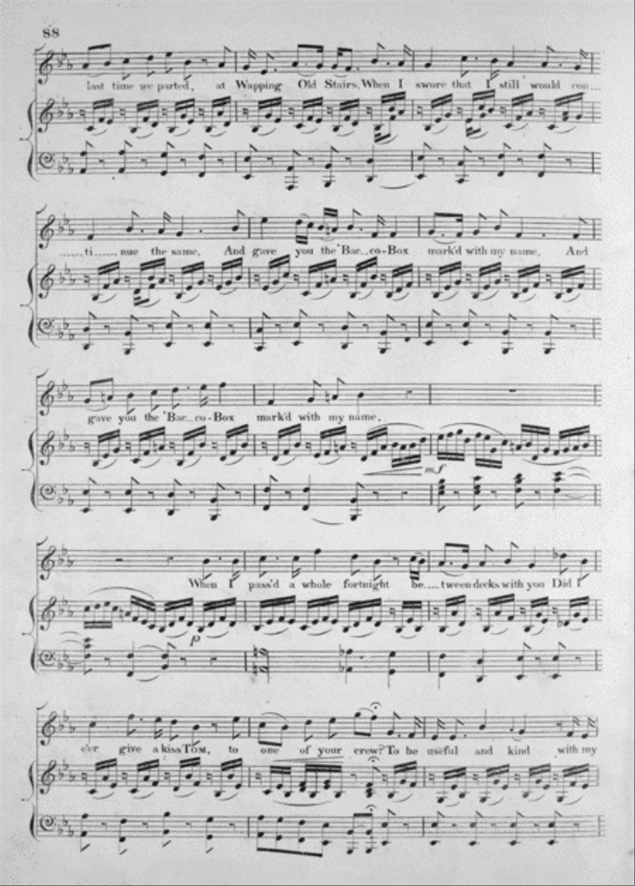 Wapping Old Stairs. The Favorite National Ballad Voice scores gallery preview page 2