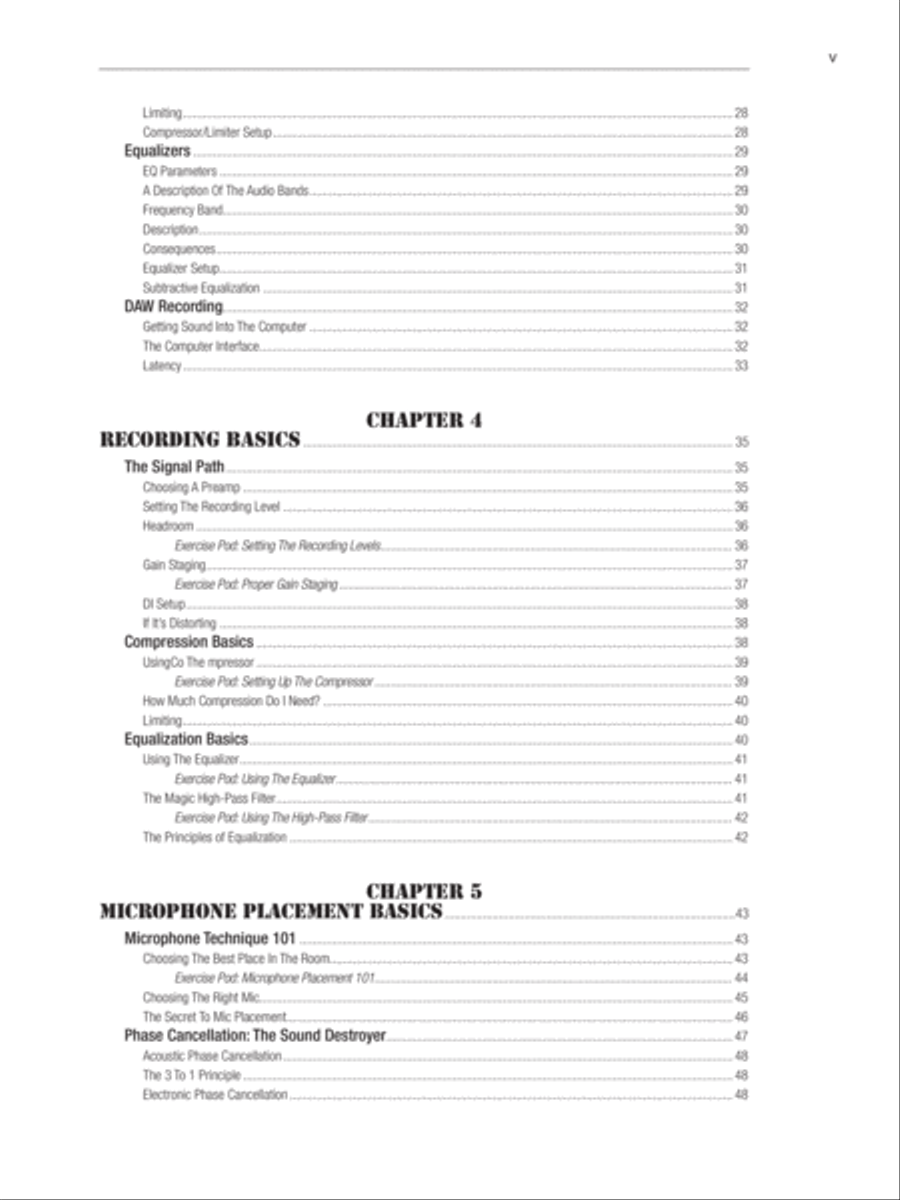 Audio Recording Boot Camp Textbook - Sheet Music page 15