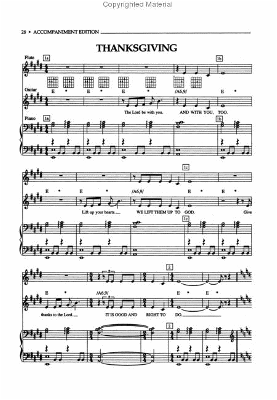 Chicago Folk Service New Edition - Accompaniment Choir scores gallery preview page 3