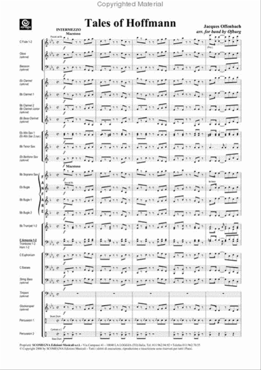 Tales of Hoffmann Concert Band scores gallery preview page 3