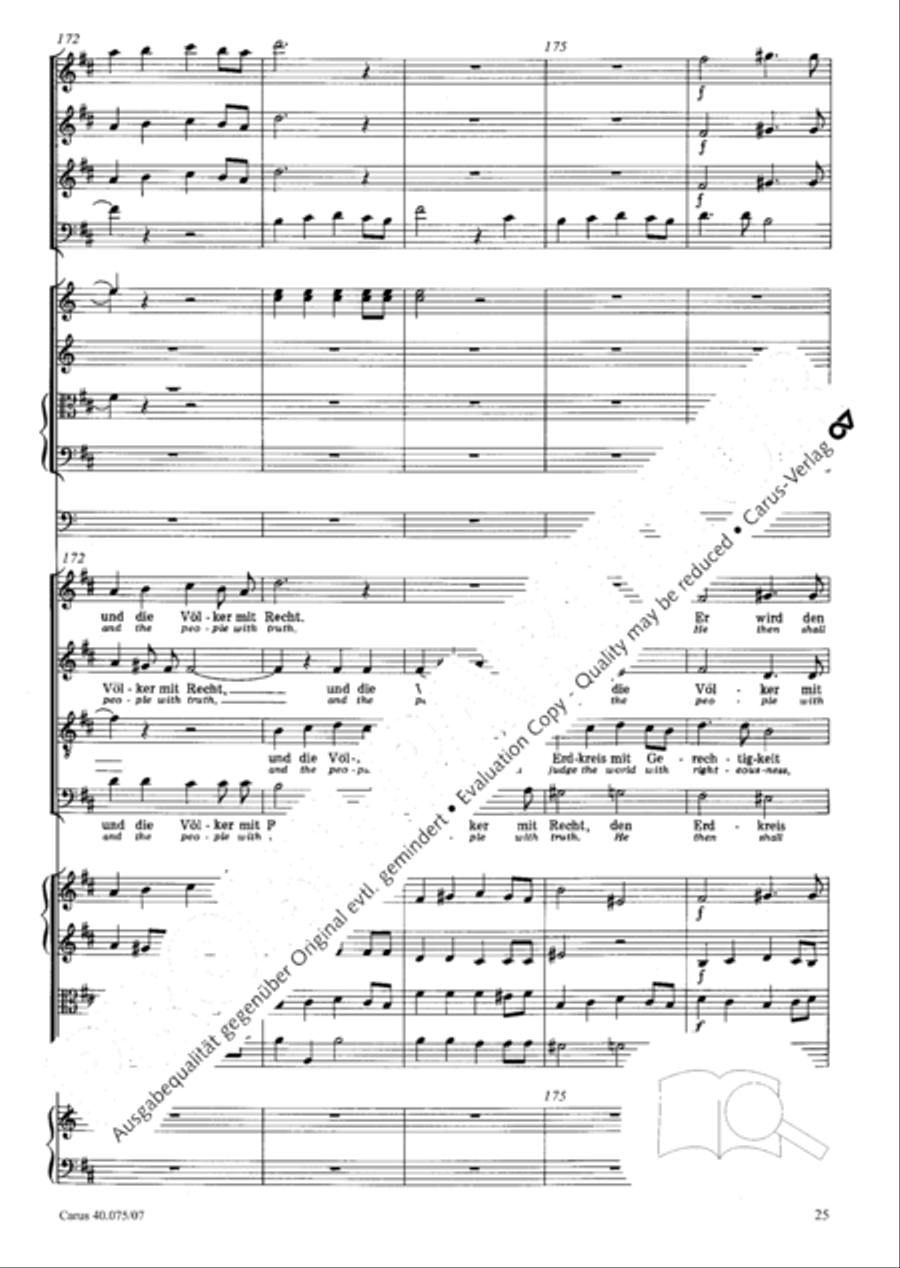 Psalm 98 (Der 98. Psalm) 4-Part scores gallery preview page 36