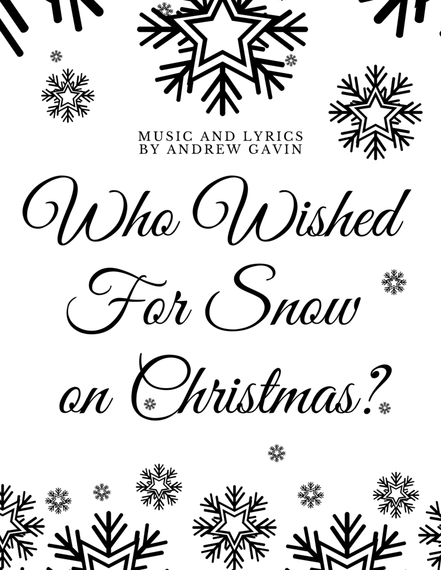 Who Wished for Snow on Christmas? 4-Part scores gallery preview page 1
