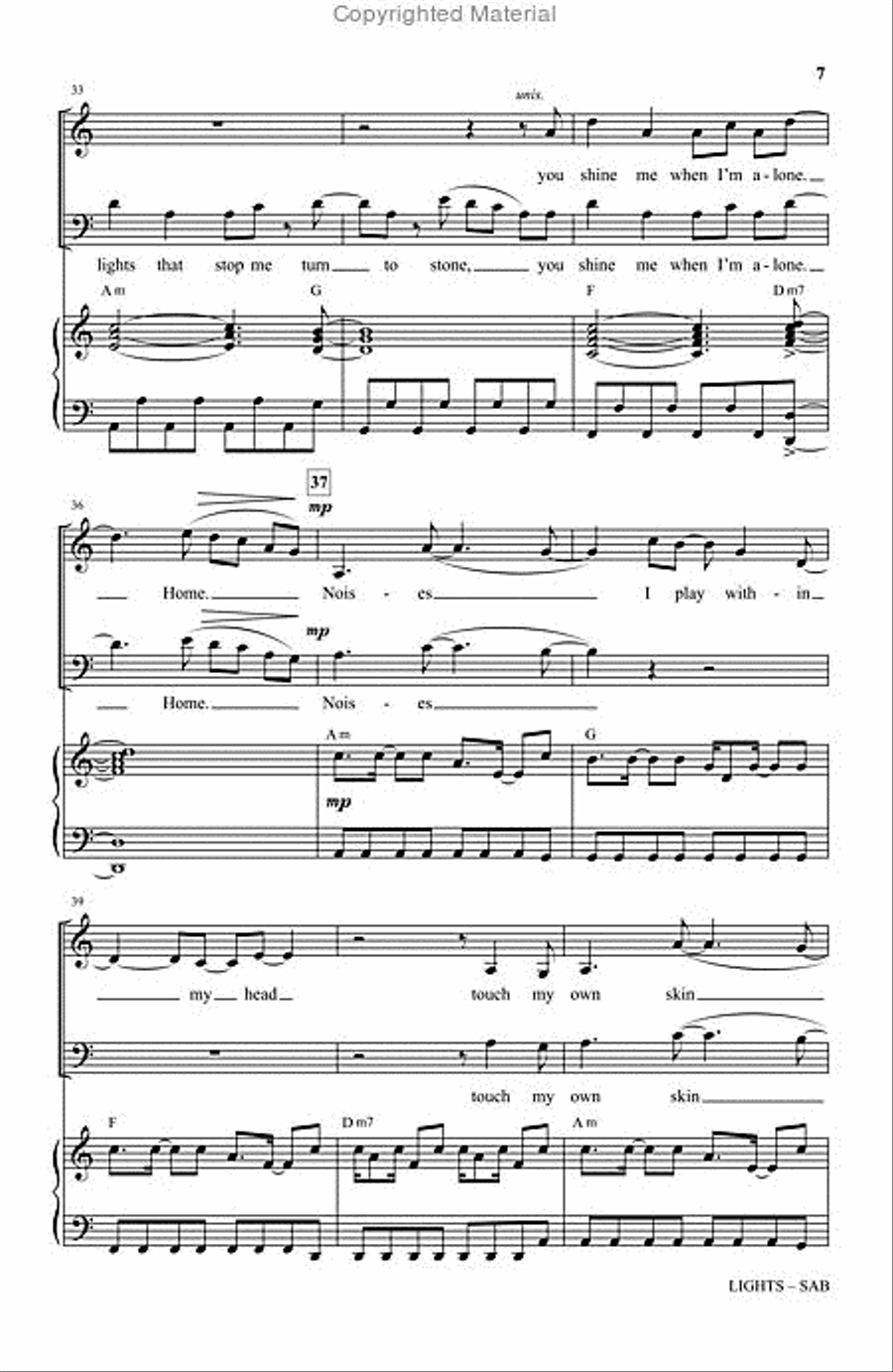 Lights 3-Part scores gallery preview page 7