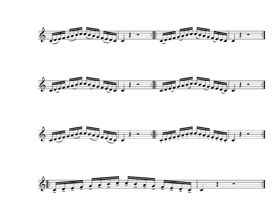 Clarinet Daily C Major Warm-up