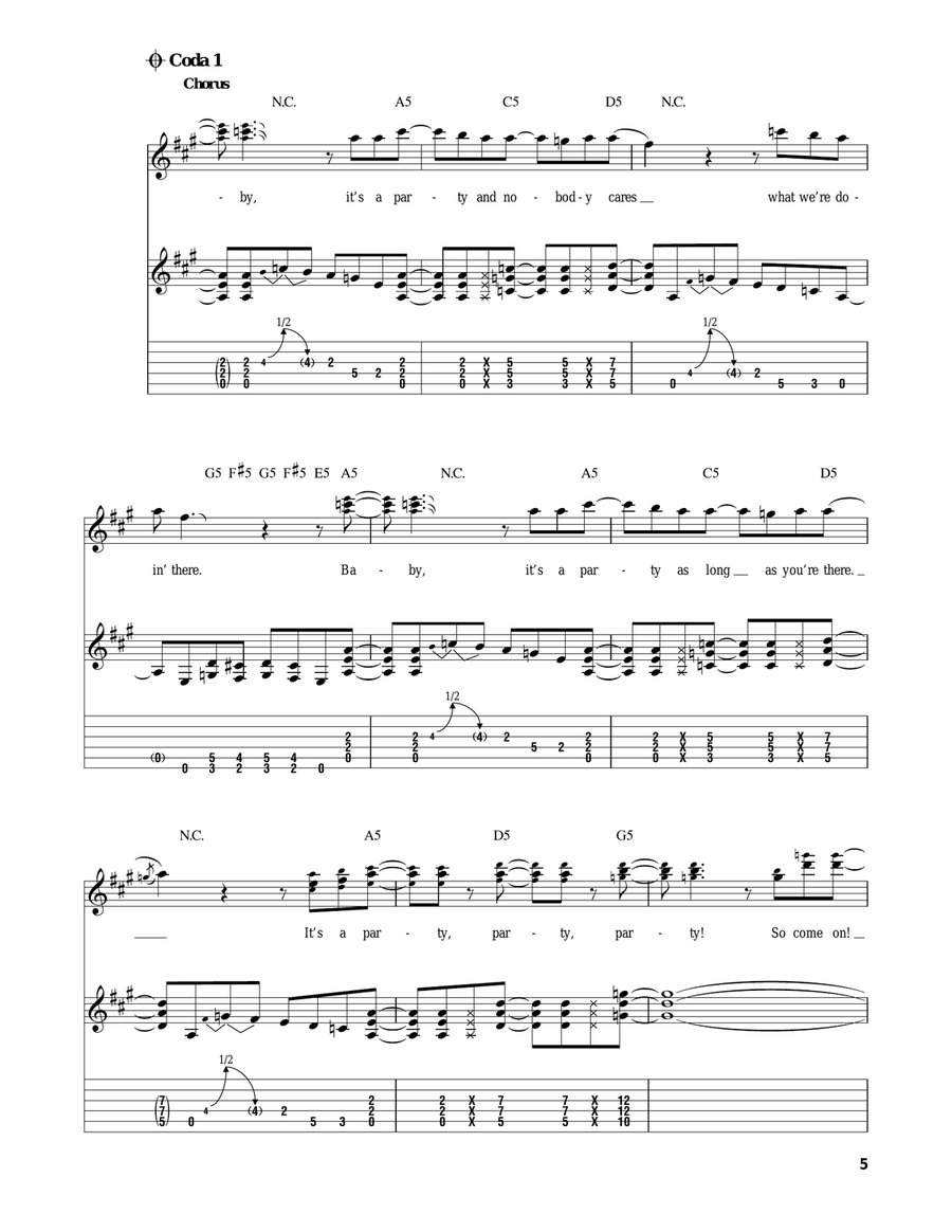 Party Acoustic Guitar scores gallery preview page 5