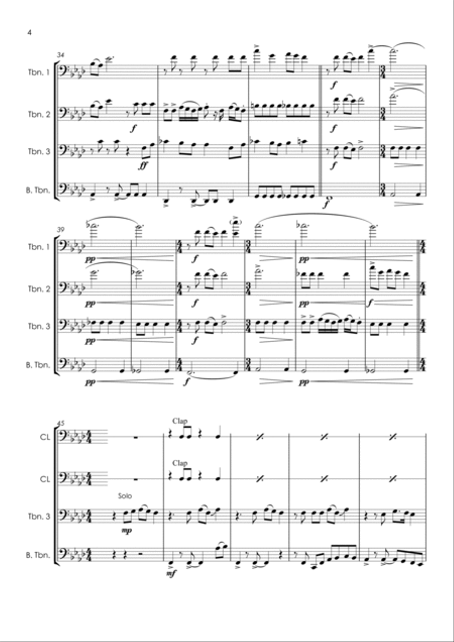 Toxic Brass Quartet scores gallery preview page 6