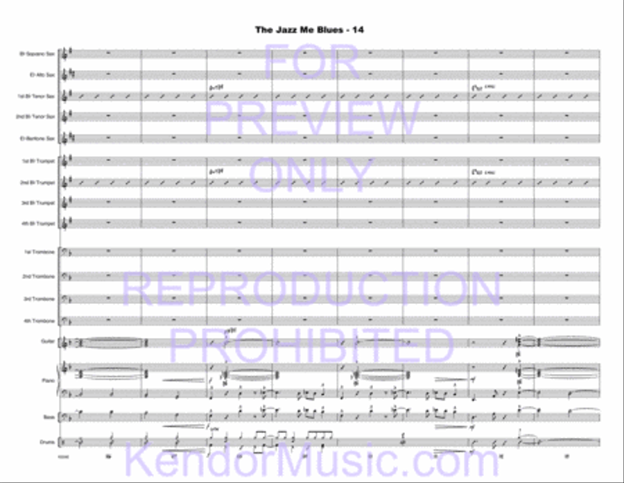 Jazz Me Blues, The Jazz Me Blues, The Choir scores gallery preview page 15