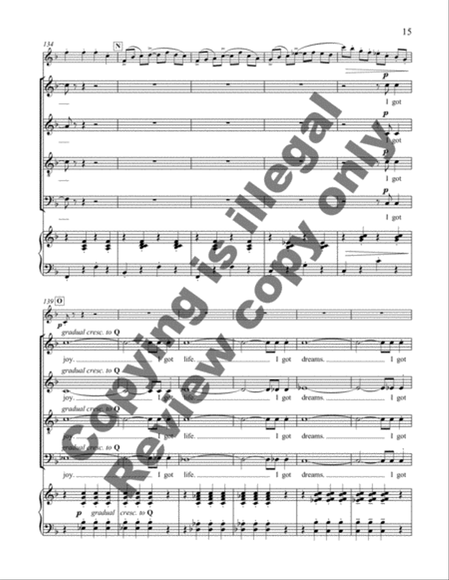 Walk On Up to Heaven 4-Part scores gallery preview page 16